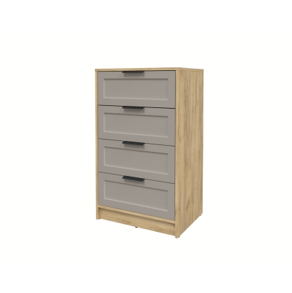 Kомод Тренд КТ-К60 (Дуб золотой ЛДСП/ Луна ЛМДФ) Ш600 В1020 Г451